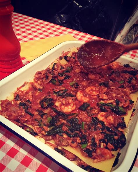 Fish And Prawn Lasagna The Tiny Italian