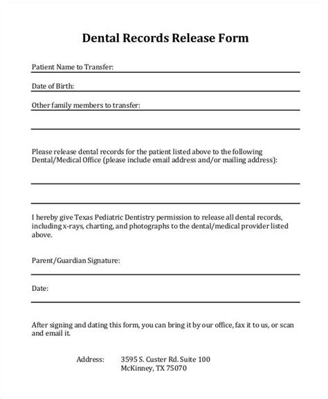 Free 27 Printable Medical Release Forms In Pdf Excel Ms Word