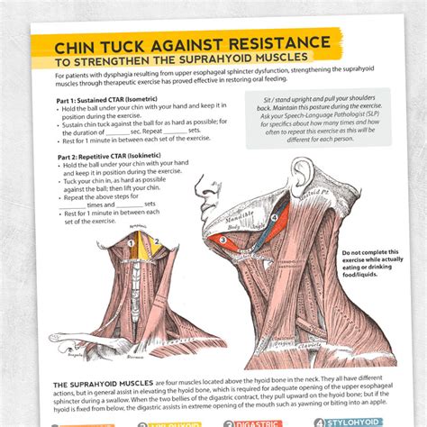 Dysphagia Intervention Chin Tuck Against Resistance Ctar Adult And
