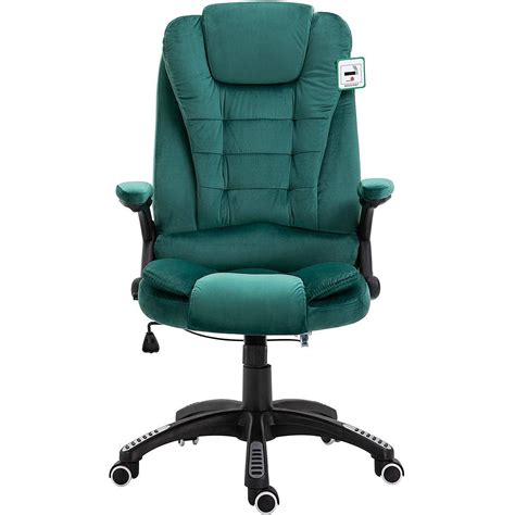 Cherry Tree Furniture Executive Recline Extra Padded Office Chair Standard Mo17 Green Velvet