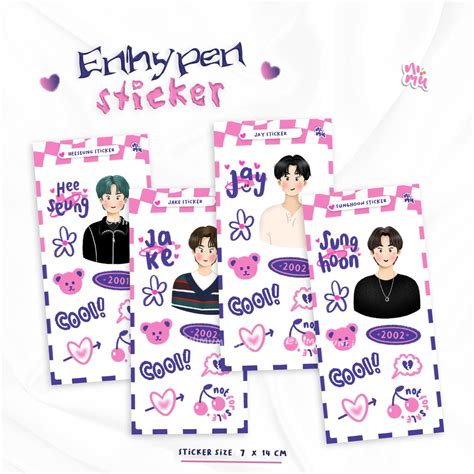 Jual Enhypen Sticker Fanart Enhypen Sticker Fanmade Goods Shopee Indonesia