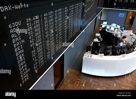 Trading Floor Of Frankfurter Wertpapierboerse Frankfurt Stock Exchange