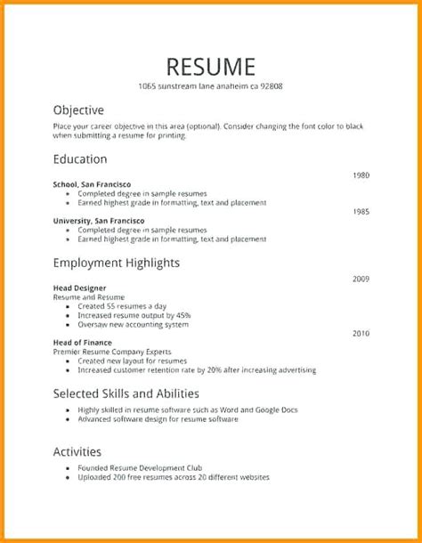 A cv is a concise document which summarizes your past, existing professional skills, proficiency and experiences. Free Resume Templates First Job #first #freeresumetemplates #resume #templates | First job ...