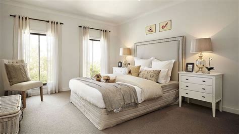 House interior » bedroom design. Visualization for Family House with Cream Color Interior in Greenvale, Australia | Master ...