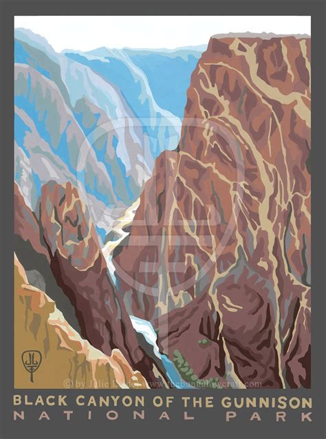 Black Canyon Of The Gunnison National Park Artwork By Julie Etsy