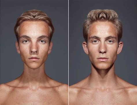 A Portrait Project Showing Subjects With Two Perfectly Symmetrical