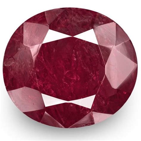 Grs Certified Burma Ruby 738 Carats Deep Purplish Red Oval