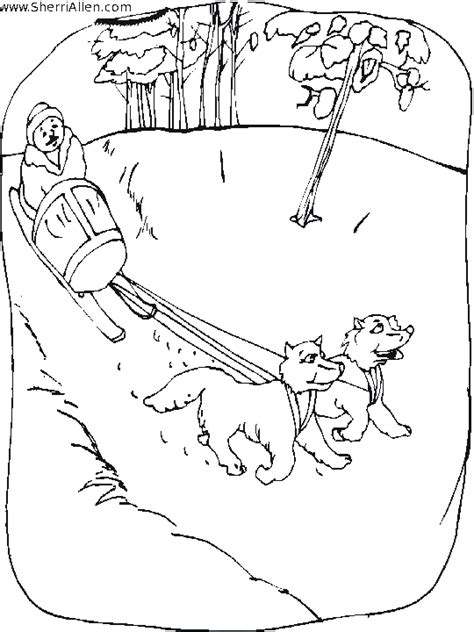 Dog Sled #142628 (Transportation) – Printable coloring pages