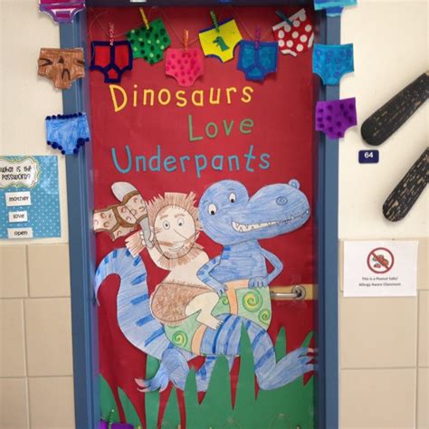Door Decorating For Dinosaurs Love Underpants Dinosaur Theme