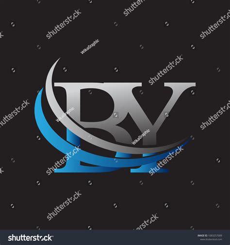 Initial Letter By Logotype Company Name Colored Royalty Free Stock