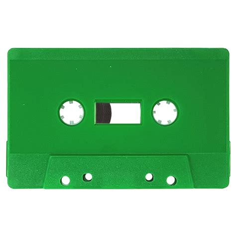 Green Blank Audio Cassette Tapes Retro Style Media