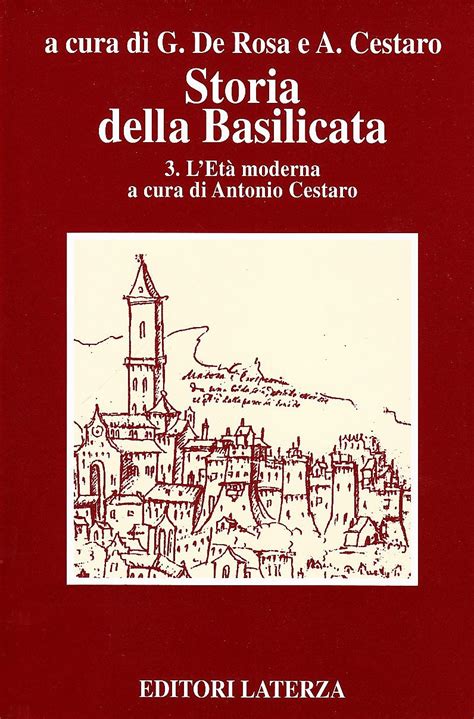 Amazon Com Storia Della Basilicata Vol L Et Moderna