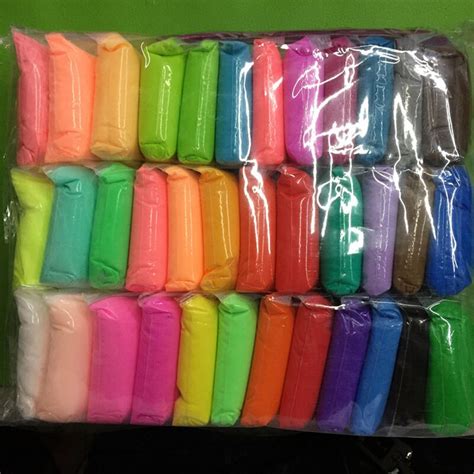 36pcs Diy Foam Clay Slime Polymer Soft Modeling Clay Tools Slime Light