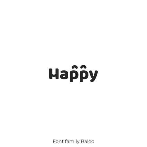 Happy Logo Conceito Happy Font Logo Logos