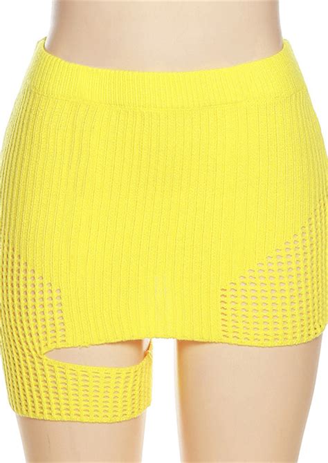 Yellow Mini Skirts For Women Online Buy Yellow Mini Skirts Online In