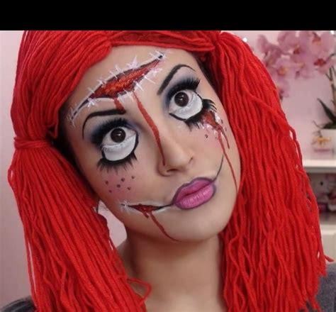 Creepy Rag Doll Halloween Makeup Tutorial Rag Doll Makeup Halloween