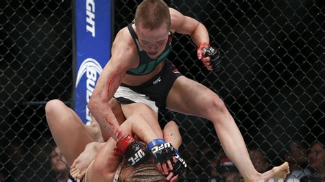 UFC Fight Night 80 Results Rose Namajunas Dominates A Resilient Paige