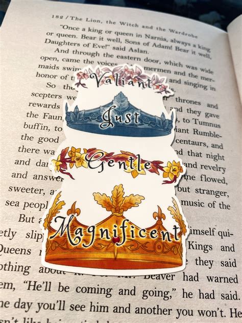 The Kings And Queens Of Narnia Crowns Vinyl Waterproof Sticker Etsy
