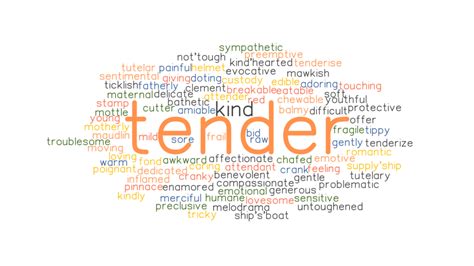 Tender Synonyms And Related Words What Is Another Word For Tender