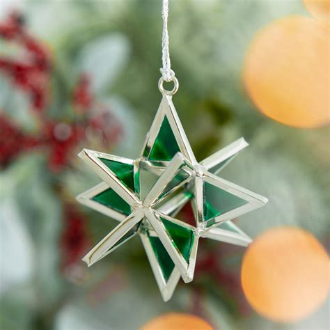 Glass Moravian Star Ornament Greatergood