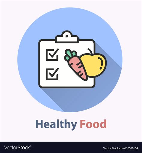 Healthy Diet Icon For Graphic And Web Design Vector Image
