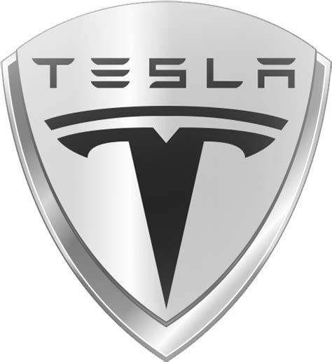 Tesla Logo White Vector Tesla White Silver Model 3 Side With Bandw Logo