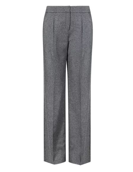luxury wide leg trousers with new wool mands collection mands