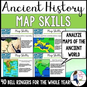 History and social studies history in all its aspects from personal, local to regional, national and worldwide applications; Social Studies Ancient History Map Skills Bell Ringers by ...