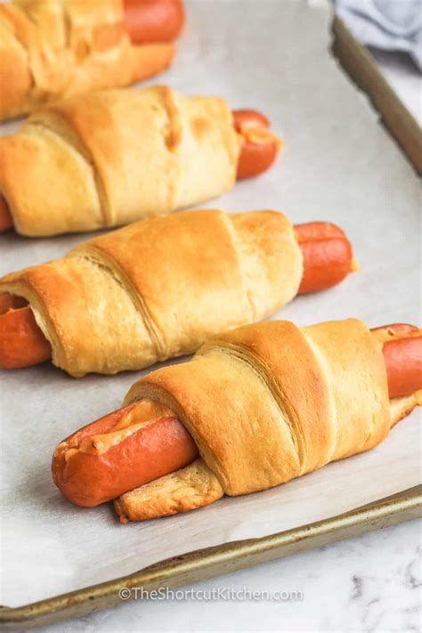 Crescent Roll Hot Dogs Just 3 Ingredients The Shortcut Kitchen