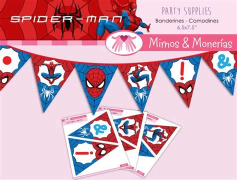 Happy birthday banner printable birthday banner template happy birthday banners birthday diy free printable banner letters printable party printable classic alphabet banner pennants. Spiderman Banner - Party Flags, Printable Happy Birthday ...