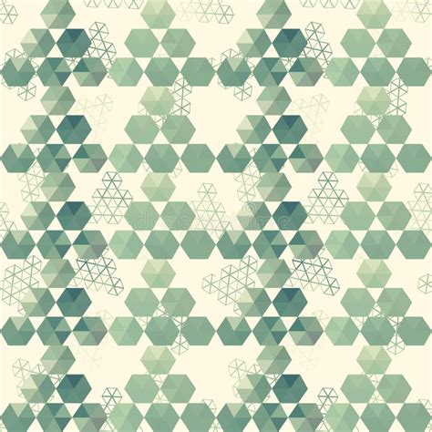 Geometric Pattern Of Hexagon Triangle Stock Vector Illustration Of