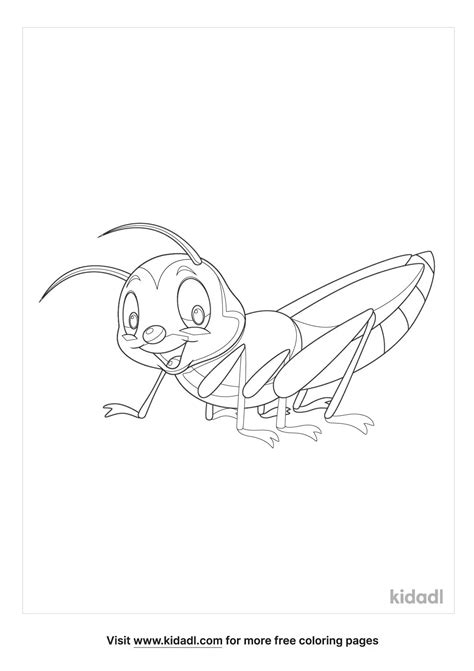 Free Cricket Coloring Page Coloring Page Printables Kidadl