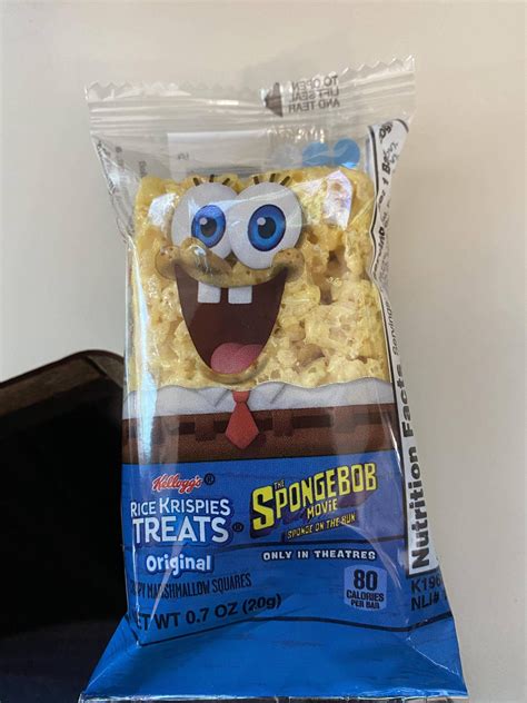This Spongebob Rice Krispies Treat Packaging Oddlysatisfying