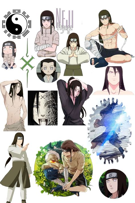 Neji Sticker Pegatinas Bonitas Naruto Chibi Pegatinas Para Imprimir