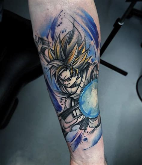 Goku small dragon ball z tattoo. The Very Best Dragon Ball Z Tattoos