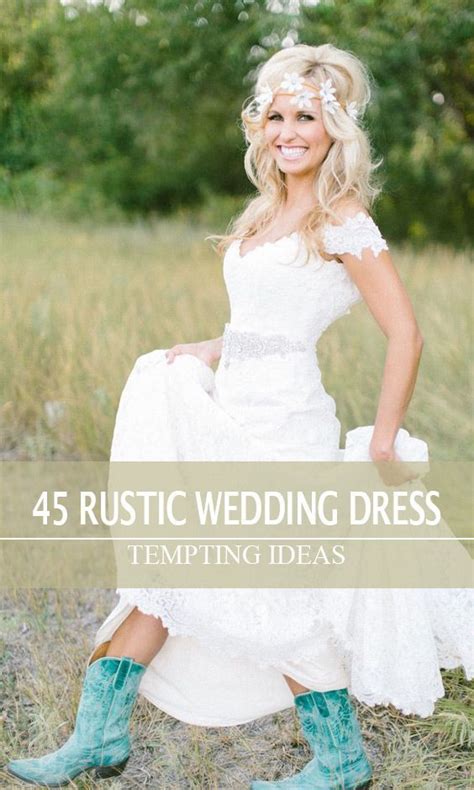 All models on this website are 18 years or older. 45 Short Country Wedding Dress Perfect with Cowboy Boots, Short or High Low Styles | Casual ...