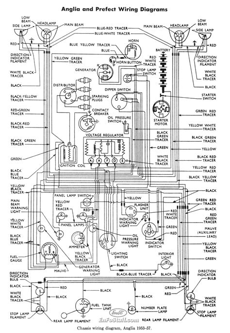 Master Electronics Repair Ford Anglia 1953 57 Wiring Diagram For
