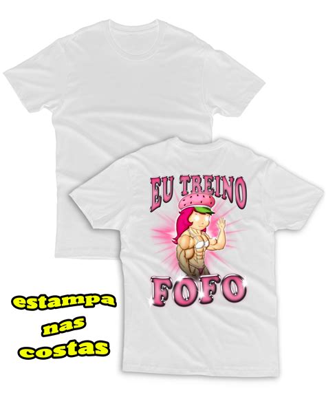 T Shirt Classic Eu Treino Fofo Costas R5990 Em Desnort