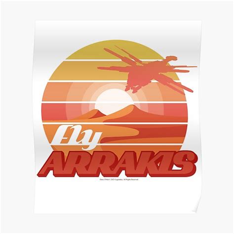 Fly Arrakis Dune Airlines Poster For Sale By Skyb0rn Redbubble