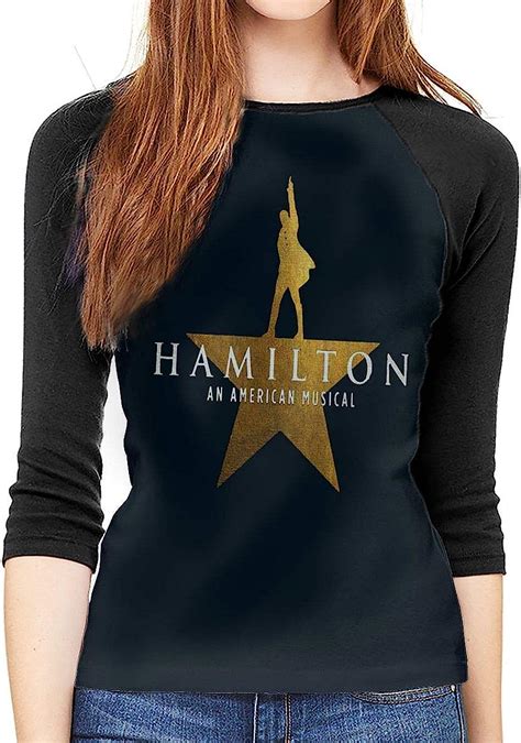Meishop Women S Custom Hamilton Drama Raglan T Shirts Front Print Three Quarter Sleeve T Shirts