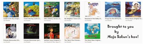 Like all studio ghibli movies, it's got some strong visuals, but it doesn't hold your interest. Mojo Sakun's Land: Discography (12 Albums) Joe Hisaishi ...
