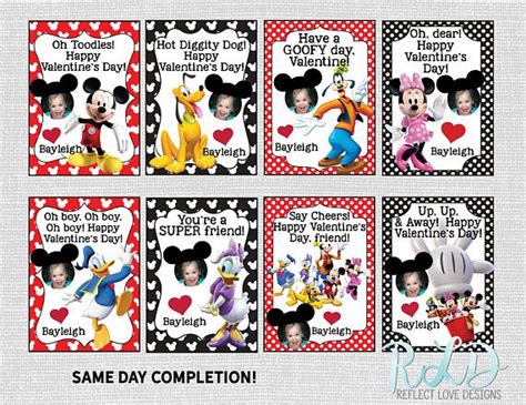 Mickey Mouse Clubhouse Disney Jr Valentine Personalized Card