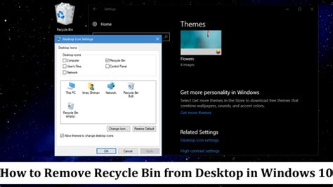 How You Can Remove Or Hide Recycle Bin From Desktop In Windows 10