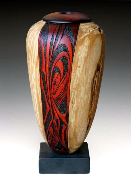 Turned Wood Wood Turning Wood Vase Woodturning Art