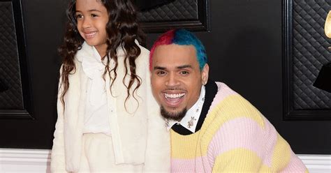 Chris Brown Et Sa Fille Royalty Assistent à La 62ème Soirée Annuelle Des Grammy Awards Au
