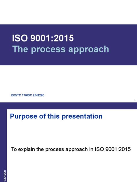 Iso 9001 2015 Process Approach Presentation Pdf
