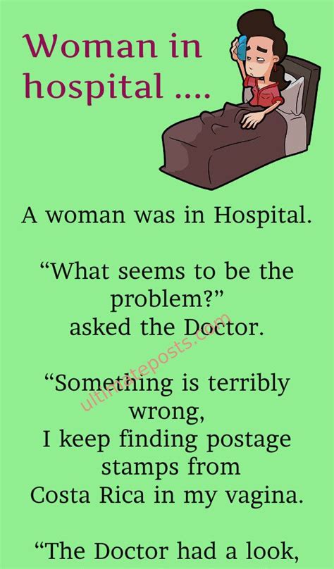 Woman In Hospital Funny Marriage Jokes Short Jokes Funny