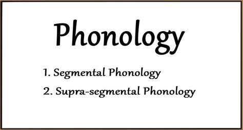 Phonology And Branches Of Phonology Literary English