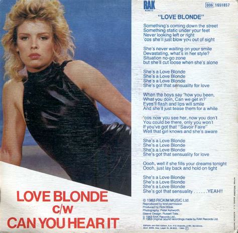Kim Wilde Love Blonde