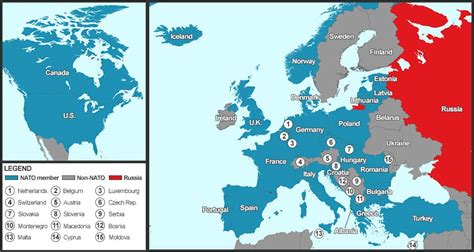 Map 28 Countries Comprise Nato Political Military Alliance Cbcnewsca